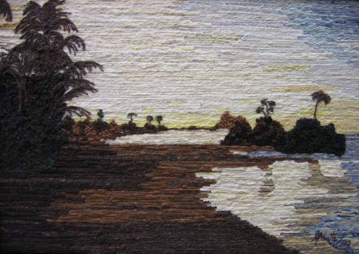 Paisaje con palmeras 