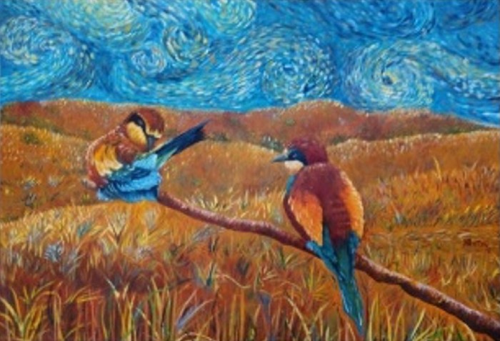 La aves de Van Gogh