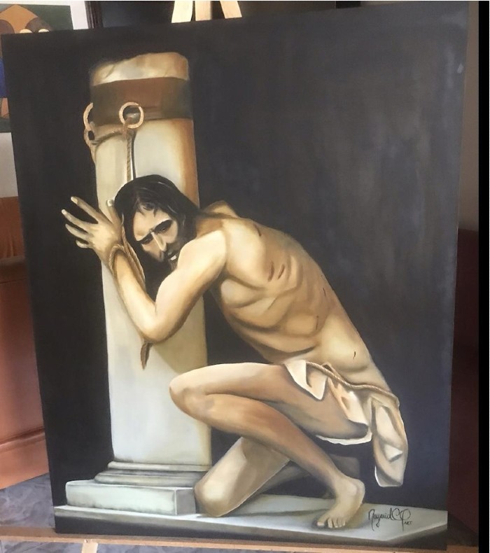 Jesús atado a una columna