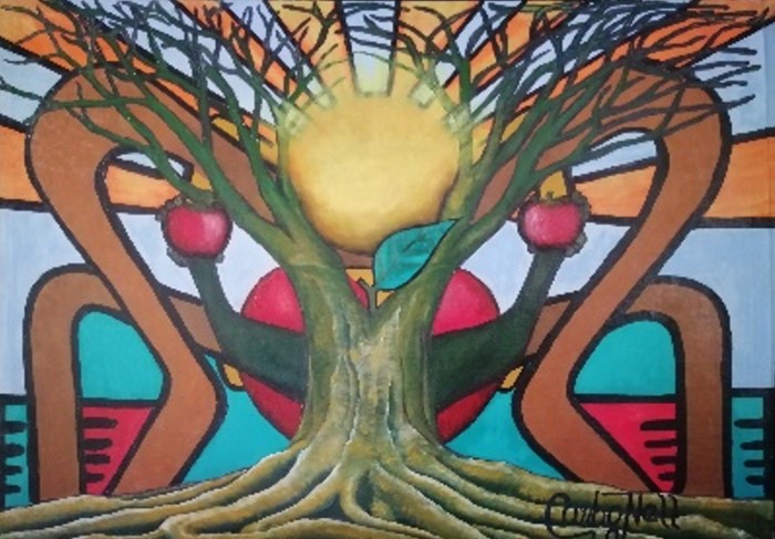 Adán y Eva y el árbol de la vida